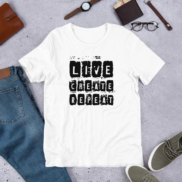 Short-Sleeve Unisex T-Shirt "Live.Create.Repeat"