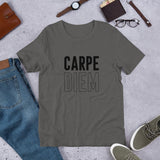 Short-Sleeve Unisex T-Shirt "Carpe Diem Large Text"